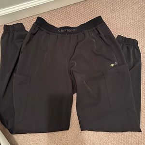 Black carhart scrub pants size small